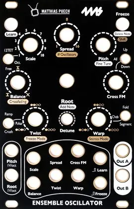 4ms Company-4ms Ensemble Osc Faceplate Black 210130_1