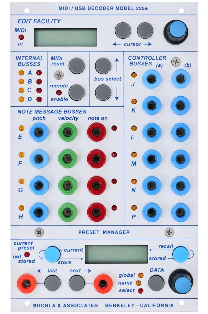 Buchla U.S.A.-Buchla - 225e MIDI Decoder / Preset Manager 190085_1