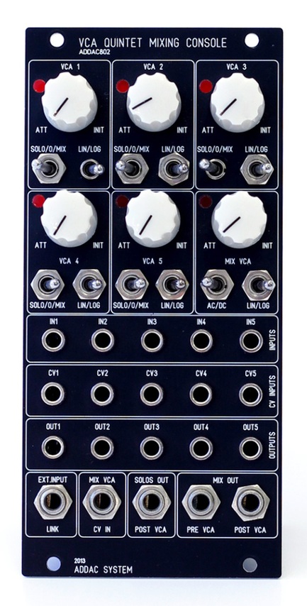 802 VCA Quintet Mixing Console