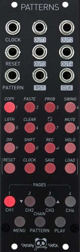 Patching Panda-Patching Panda - Patterns (Black) 251280_1